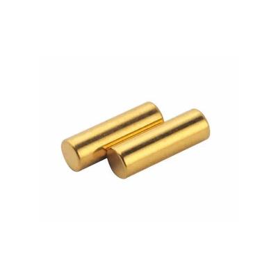 China Industrial Magnet Gold Plated Cylinder Neodymium Magnets for sale