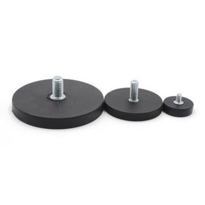 China Industrial Magnet Neodymium Plastic Rubber Coated Magnets for sale