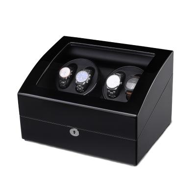 China New Trend Eco-friendly Products Customized Logo Watch Box 4+6 Watch Winder for sale