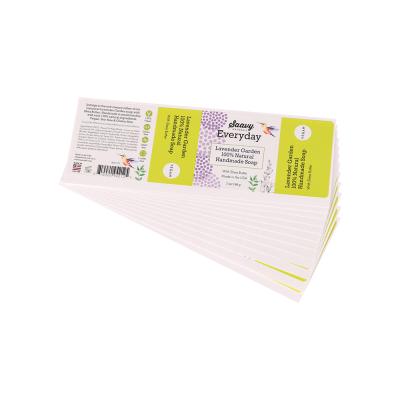 China Factory Wholesale Waterproof Printing Self Adhesive Stickers Synthetic Paper Labels for sale