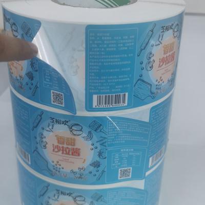 China Factory manufacture anti-counterfeit printing roller coated sticker paper label for sale