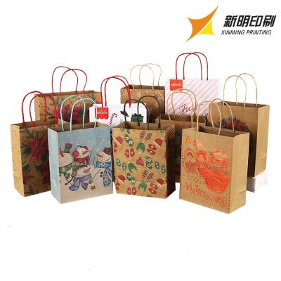 China Custom handmade red marble gift shopping gift bag printing luxury wrapping paper eco fancy paper bags recyclable paper bags with handles à venda