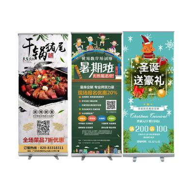 Chine Custom Graphic Fabrics Custom Roll Stands Economy Style Roll Up Banner Portable Retractable Graphic Advertising Aluminum Stand à vendre