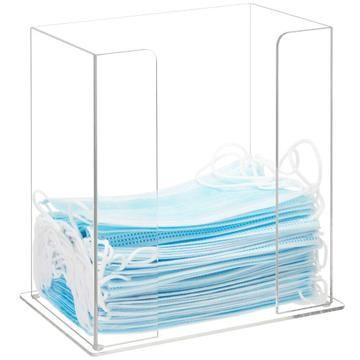 China Dispenser Acrylic Mask Box Holder Stand Hygiene Acrylic Station With Lid for sale