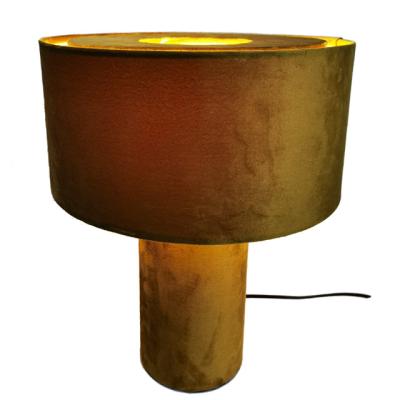 China Professional Simple Design Velvet Lighting Desk Table Lamp Modern Table Lamp for sale