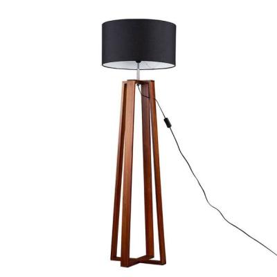 China Lighting Functions Pine Wood Lamps Floor Lamp Au Sol Tc Wood Cloth Shade Living Room Indoor Lighting for sale