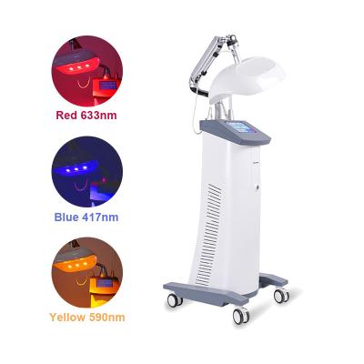 China Skin Tightening Fonyo Muti-function Facial Wrinkle Removal Cosmetics Absorption 3 Color Led PDT Light Therapy Machine for sale