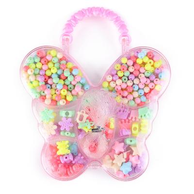 China Fashoin Environmentally Friendly Materials Children's Bag Decorative Little Girls' Hand DIY Jewelry Beads Creative Beaded Glass Beads for sale