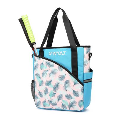 China Portable Badminton Kit Bag High Capacity Women Single Racket Handbag Outdoor Sports Shoulder Tennis Beach Handbag for sale