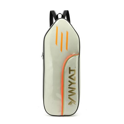 China New Design Waterproof PU Zipper Double Shoulder Badminton Racket Portable Top Bags for sale