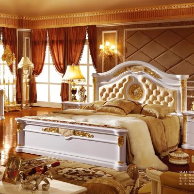 China (Other) American French postmodern luxury solid wood bedroom furniture adjustable for sale