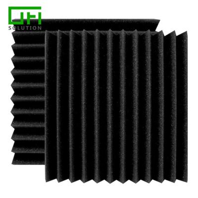 China Highly Effective Sound Absorption Top Quality Soundproof Acoustic Foam Black Acoustic Foam Fireproof Acoustic Foam For Home Theater for sale