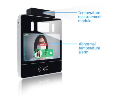 China 10 7 inch Touch Screen Temperature Detection Face Recognition Biometric Terminal with Iris Scanner-IR8 for sale