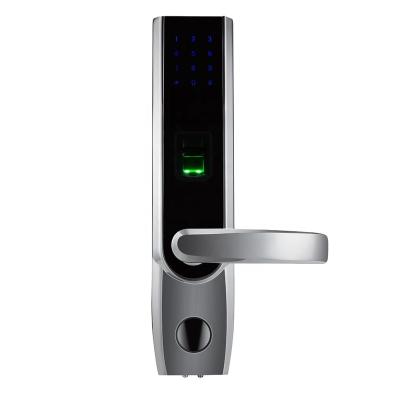 China Zinc Alloy APP Function Card Biometric RFID Lock With Fingerprint Reader for sale