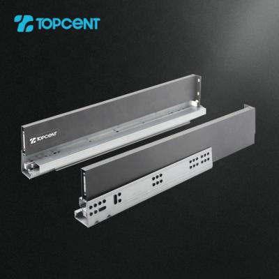 China Soft closing undermount tandem Kitchen Drawer Slides kitchen slim box cabinet drawer slide Te koop