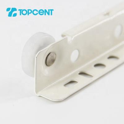 China Topcent white full extension drawer Roller Drawer Slide runner powder coated slide for sale