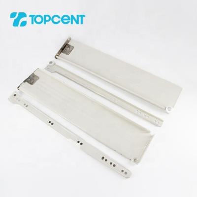 China Topcent telescopic 100 cm cabinet comfort close slider full extention light weight heavy duty channel drawer slides Te koop