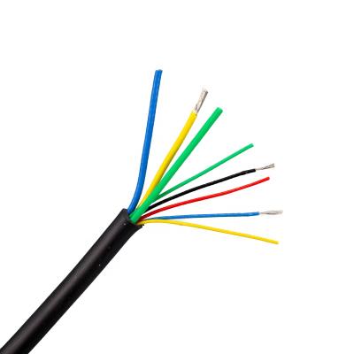 China Internal Wiring High Temperature Resistance 3 X 0.75 Mm Equipment Round PVC FEP Copper Wire High Temperature Power Cable For Automobile for sale