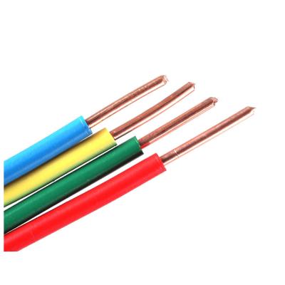 China House Wiring Copper Core PVC Insulation BV Stranded Copper-Core PVC Cables for sale