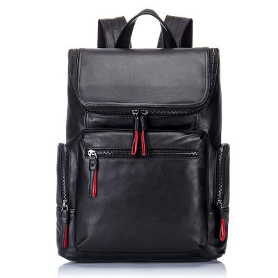 China Genuine Leather Backpack Fashion Cowhide Men's Laptop Backpack Women Travel Leather Daypack Waterproof Men's Bag for sale