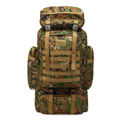 China Tactical Outdoor Camping Traveling Military Backpack Gear Increasing Bag Army Molle Tactical Backpack 80L for sale