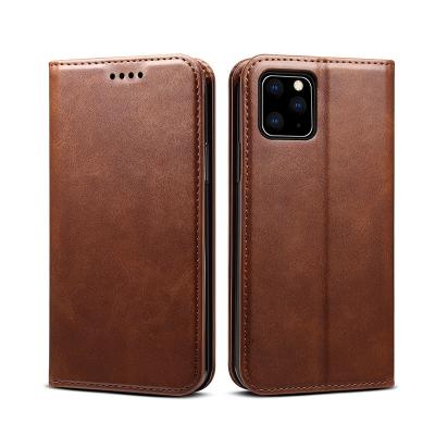 China Magnetic Closure Wireless Charging And Magnetic Closure Leather Flip Case For Iphone 11, For Iphone Wireless Charging Case for sale