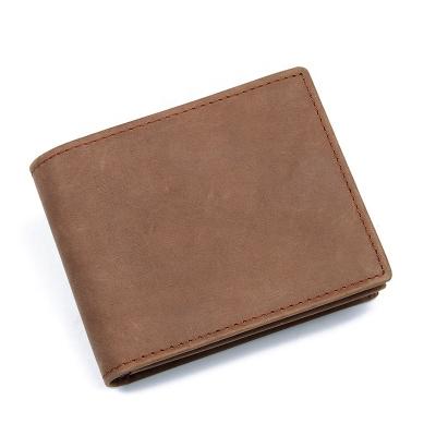 China RFID RFID Blocking Men's Wallet Card Holder Genuine Leather Slim Wallet For Women for sale