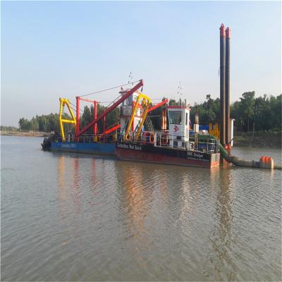 China Diesel Engine River Sand Pump 6 Inch Cutter Suction Dredger for sale