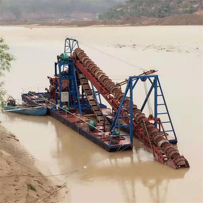 China Chain Bucket River Diamond Dredger for Lake Gold for sale