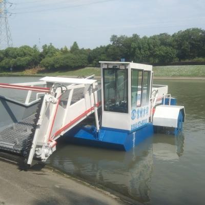 China Plastic Waste Harvester Diesel Engine Hydraulic Control River Floating for sale