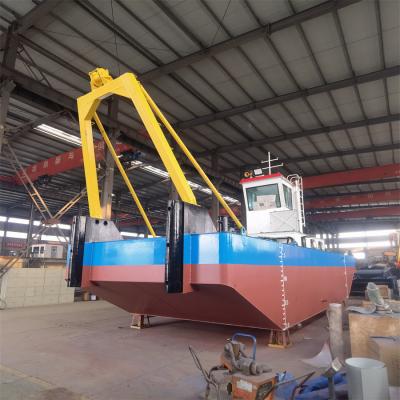 China Drag Service Working Boat with Hydraulic Deck Crane for sale