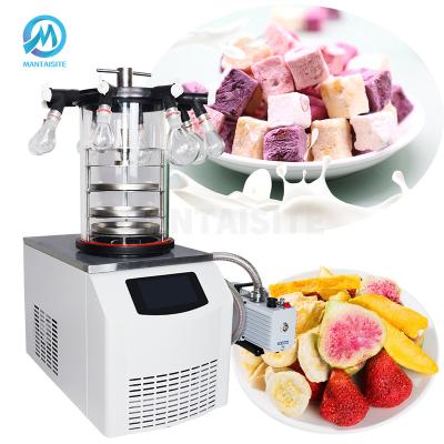 China Medicine Processing Lab 3 Trays Vacuum Freezer Home Tabletop Freeze Fruit Freeze Dryer for sale