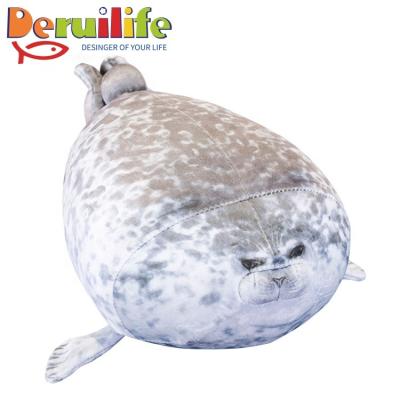 China Hot Selling Cute Soft Stuffed Digital Printing Soft Pillow Toy Pillows Fluffy Plush Seal Pillow for sale