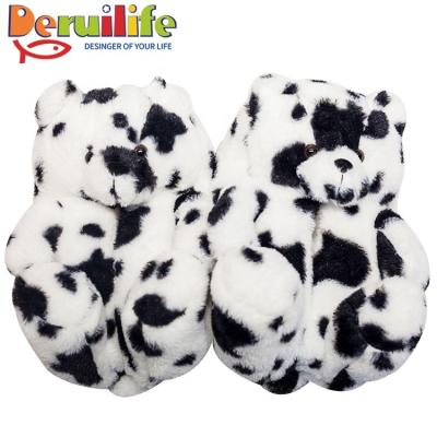 China Fashion Trend Amazon RTS Hot Selling Best Selling Cute Teddy Bear Slippers Kids Slippers For Women And Kids for sale