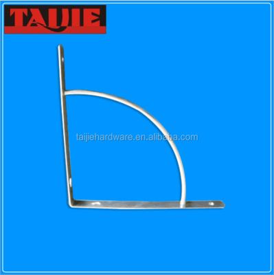 China Wall Bracket Chrome Plated Decorative Furniture Hardware Steel Wall Bracket Shelf Bracket for sale