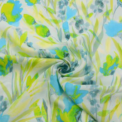 China Latest Organic Digital Printing Flower 100% Rayon Fabric For Women Clothing for sale