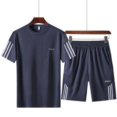 China Wholesale QUICK DRY Jogger Custom Logo High Quality Mens Summer Shorts and T-shirt 2 Piece Sets Men Set Shorts Set For Men 2021 for sale