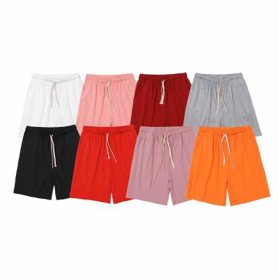 China 2022 Summer European and American Trend Viable Solid Color Loose Casual Capris Sports Men's Shorts for sale