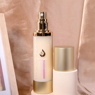 China OEM Organic Private Label Argan Oil Herbal Moisturizing Heat Protector Hair Silkening Mist Spray for sale