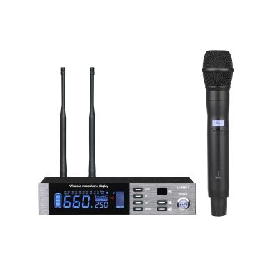 China Pro Diversity Microphone RA1503 Wireless Handheld Single Channel UHF PLL True MIC Wireless Microphone, 300m for Live Broadcast, Stage Performance for sale