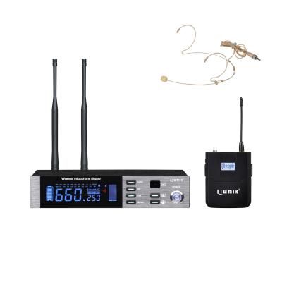 China Headset Microphone RB1803 Pro Single Channel UHF True Wireless Diversity Wireless Microphone System With 300m Long Range Mini Body-Package, Headset MIC for sale