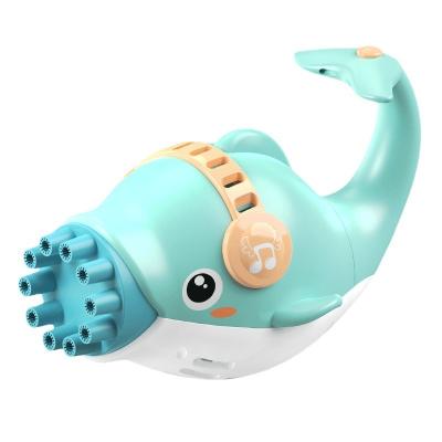 China Over 3 Years Ten-Hole Bubble Dolphin Machine Celebrity Online Toy Girl Tik Tok Whale Handheld Blowing Gatling Filler INS for sale