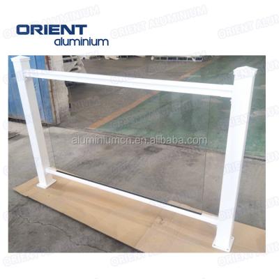 China door & China factory window quality tempered glass balcony railing interesting glass balustrade stair hot sale aluminum balustrade for sale