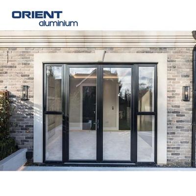 China Modern Mood Glass Sliding Aluminum Door, Australian Aluminum Bifold Door, White Aluminum Bifold Doors for sale