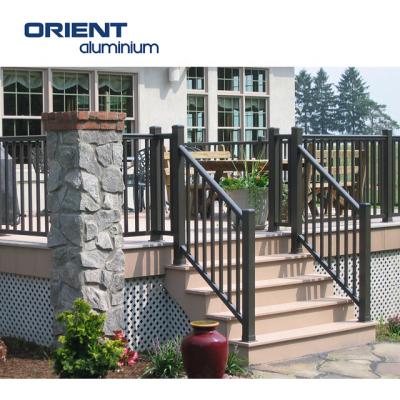 China Customized Modern U Channel Aluminum Frameless Flange Aluminum Profile Metal Railings Safety Glass Balustrade With High Quality for sale