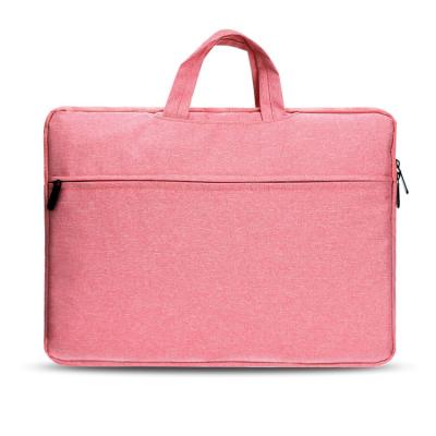 China Shockproof Environmentally Friendly Laptop Bag In 13.3-InchSimple Style High Quality Custom Made Polyester Pink Protective Carrying Carry Bag for sale