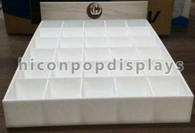 China Counter Top Acrylic Tile Display Stands 3'' x 2.4'' For Ceramic Tiles for sale