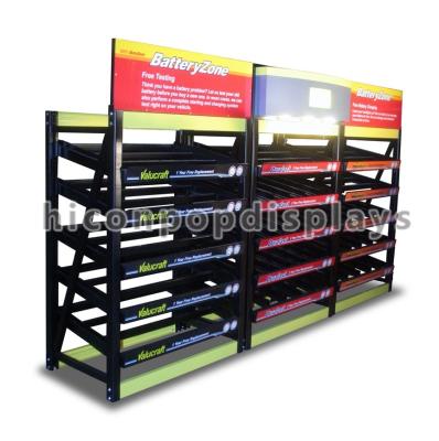 China Metal a posição varejo do shelving da gôndola/shelving tomado partido dobro da gôndola à venda