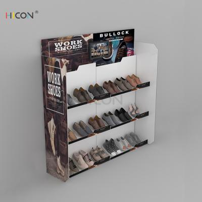 China Custom Acrylic Shoe Storage 3-Tier Display Rack with LCD Screen for sale