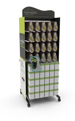 China Retail Shop Flooring Display Stands Promotional Movable Metal Shoe Display Stand for sale